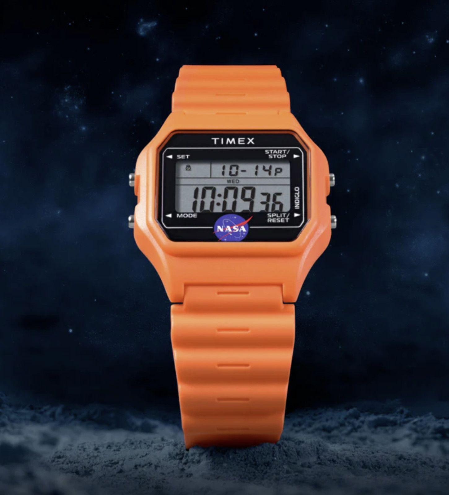 Timex NASA Artemis **Orange** Digital Watch TW2Y13300 NEW IN BOX
