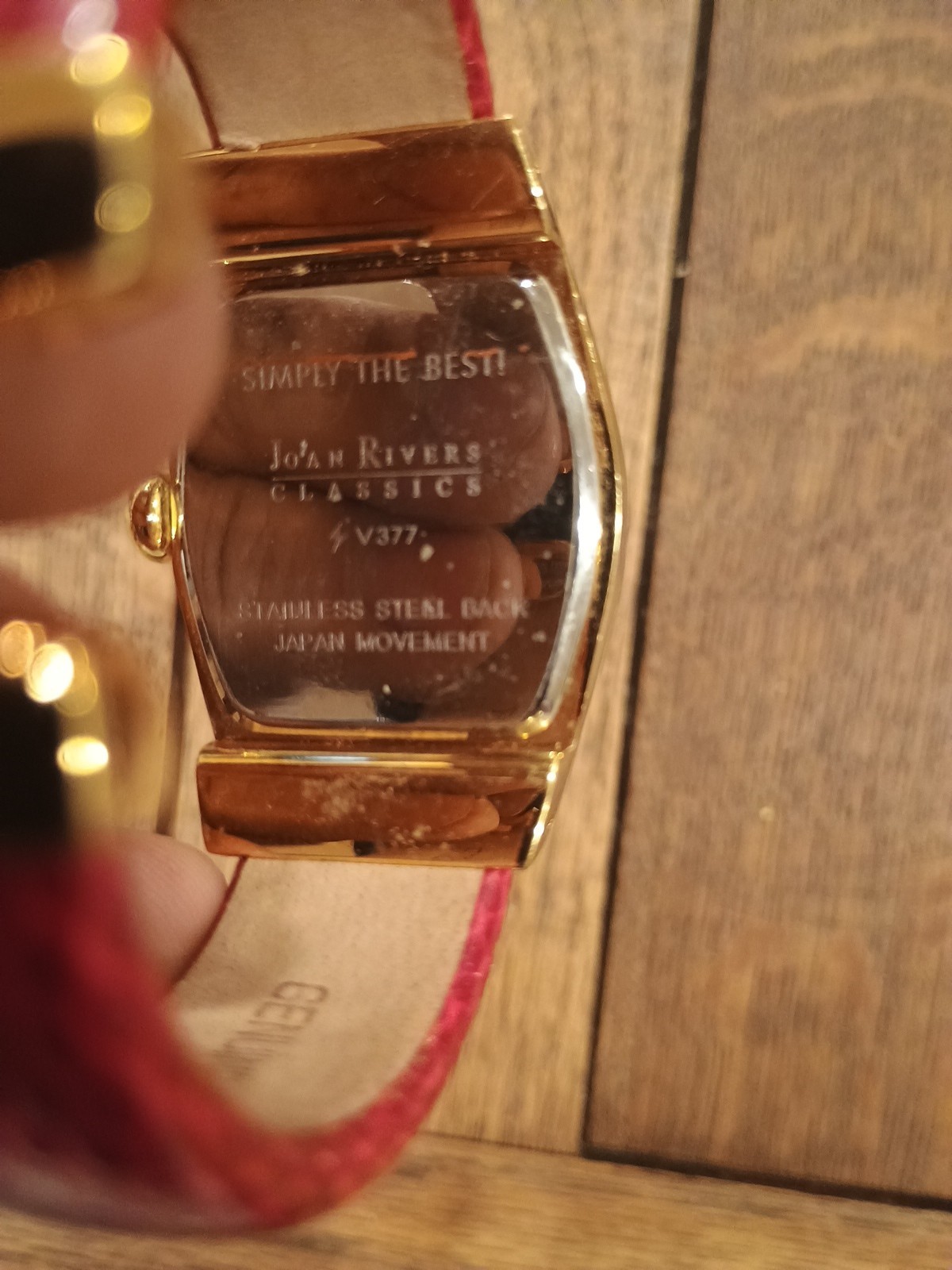 joan rivers classics watch v377 Simply The Best Pink Face And Band Needs Battery