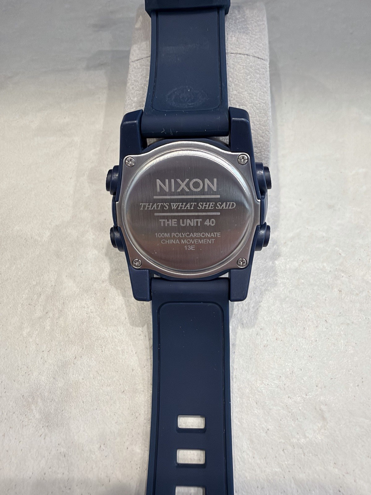 Nixon The Unit 40 Digital Blue Silicone Men’s Watch – NEW BATTERY – RUNNING