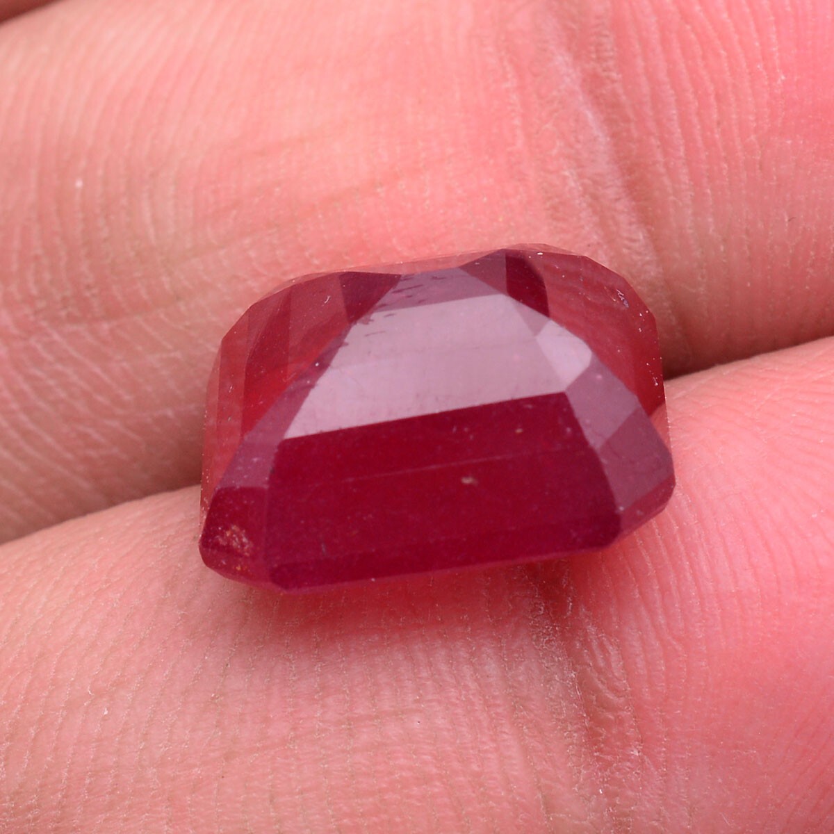 14.10 Ct Natural Mozambique Ruby 13mm*11mm Cushion Cut Vivid Red Loose Gemstone