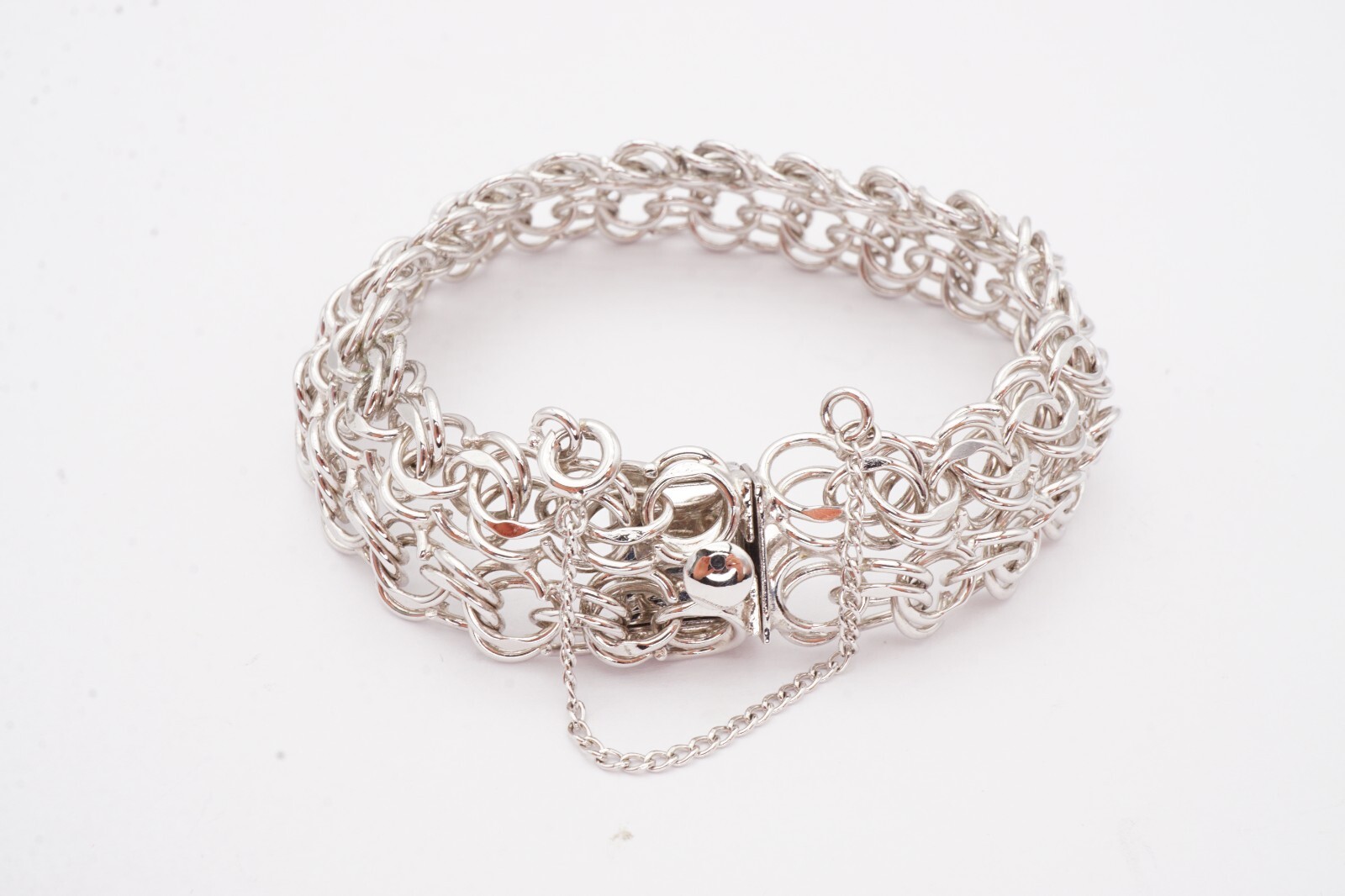 Vintage Sterling Silver 925 Charm Bracelet 7.25″ JB