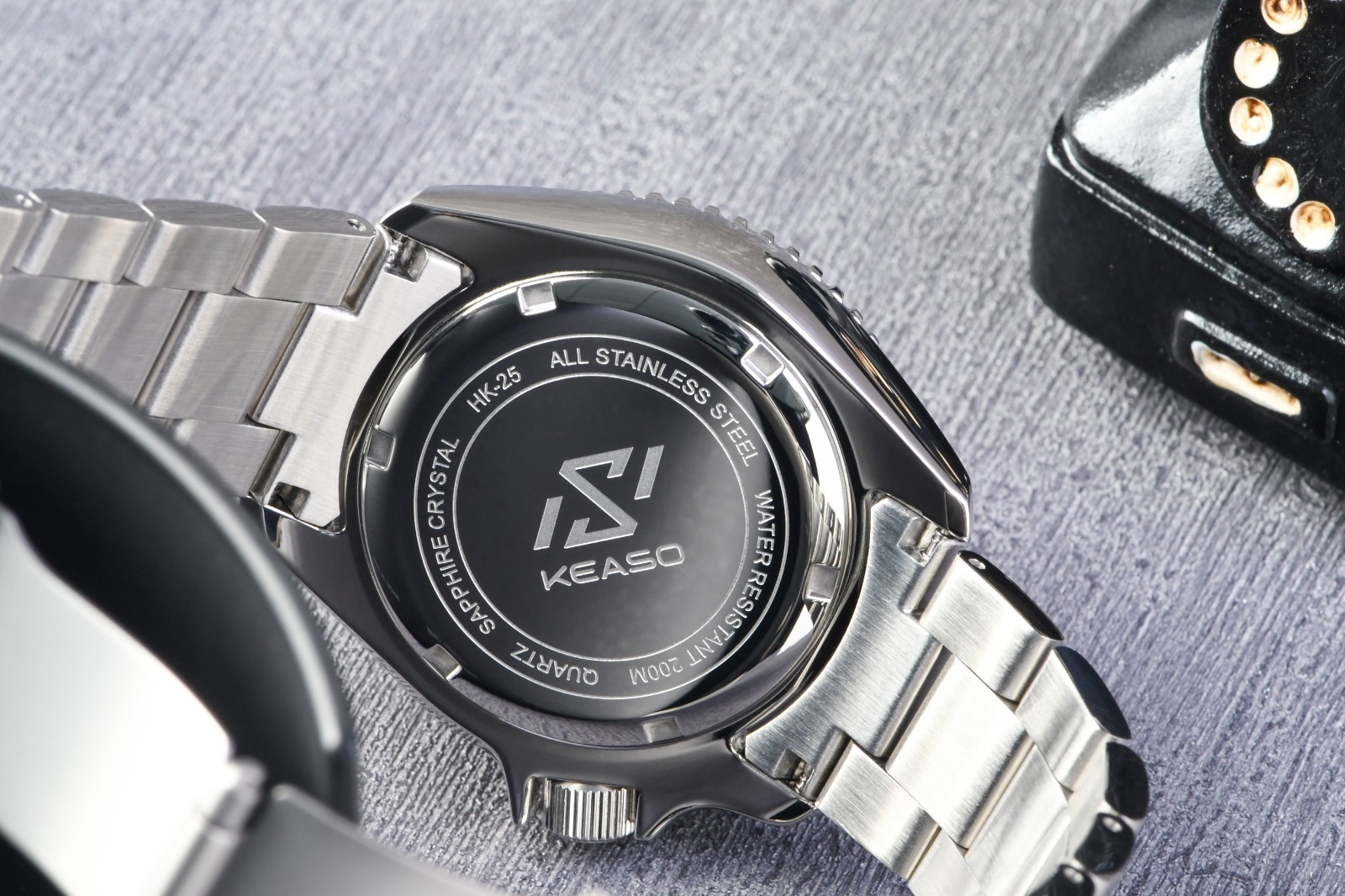 KEASO Miyota 2105 Quartz Movement Day Date Diver Watch 42.5mm C3 316L KE02