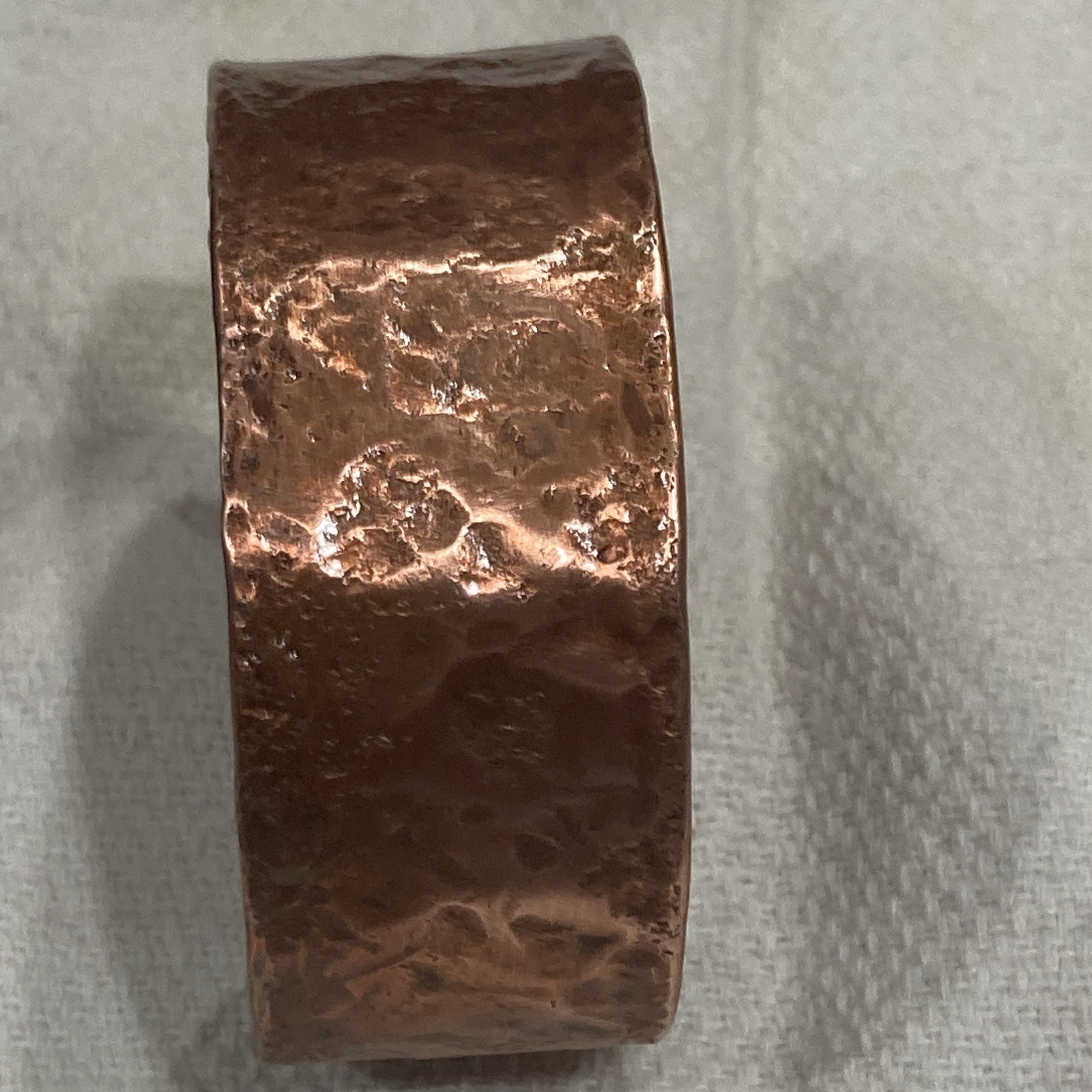 Hammered Copper Open Cuff Bracelet, 1.52 oz. 💯 % Copper size 6 to 6 1/4