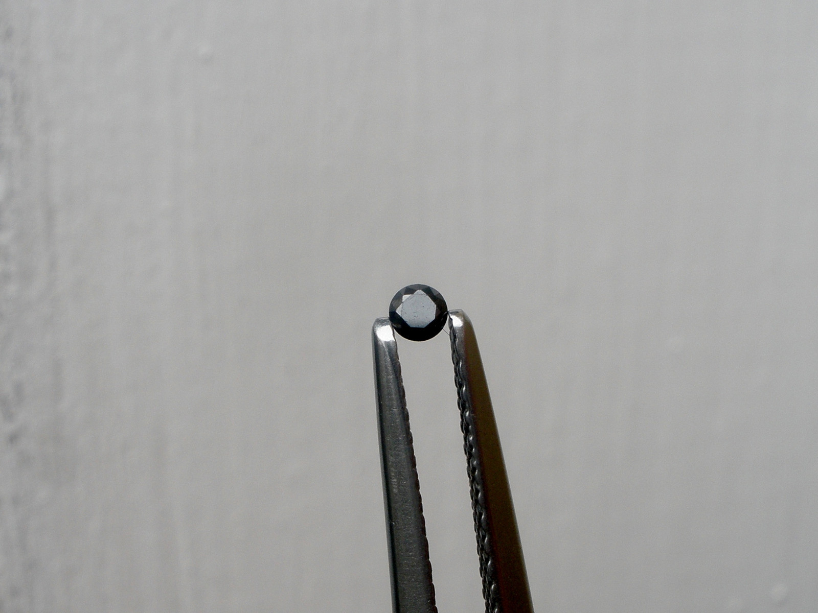 Natural Black diamond loose faceted round 1.3mm