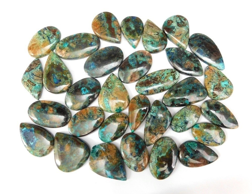 Natural Beautiful Shattuckite Cabochon Gemstone For Making Fancy Jewelry 71586