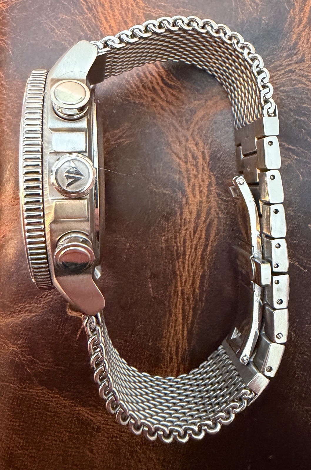 Atomic Pilot Watch Solar Eco-Drive Mesh Bracelet JY8030