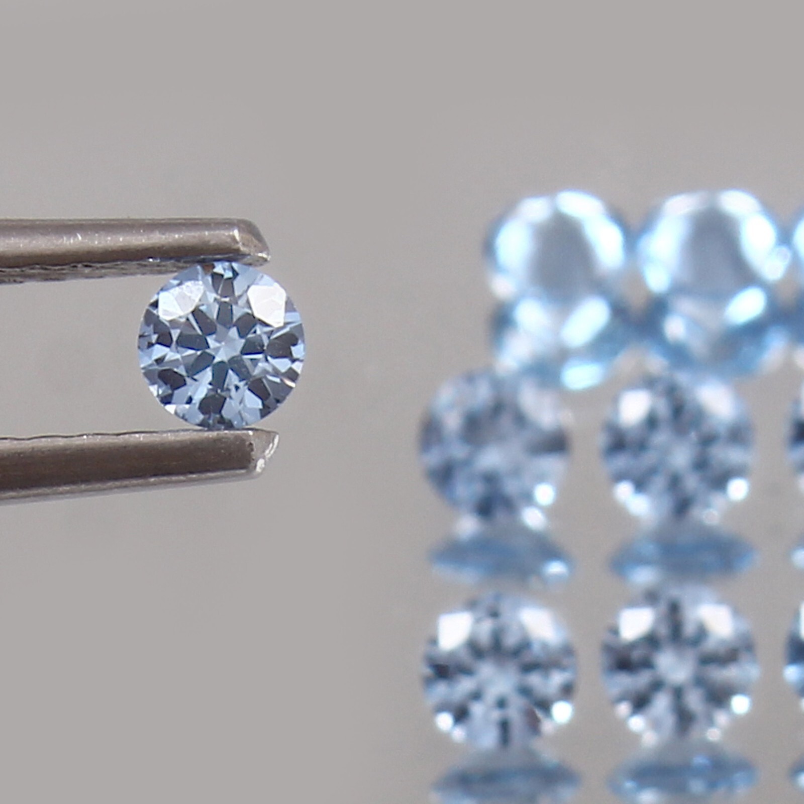 Premium Quality Brazilian Aquamarine Loose Round Gemstone Cut 3×3 MM – 5 Pcs Lot