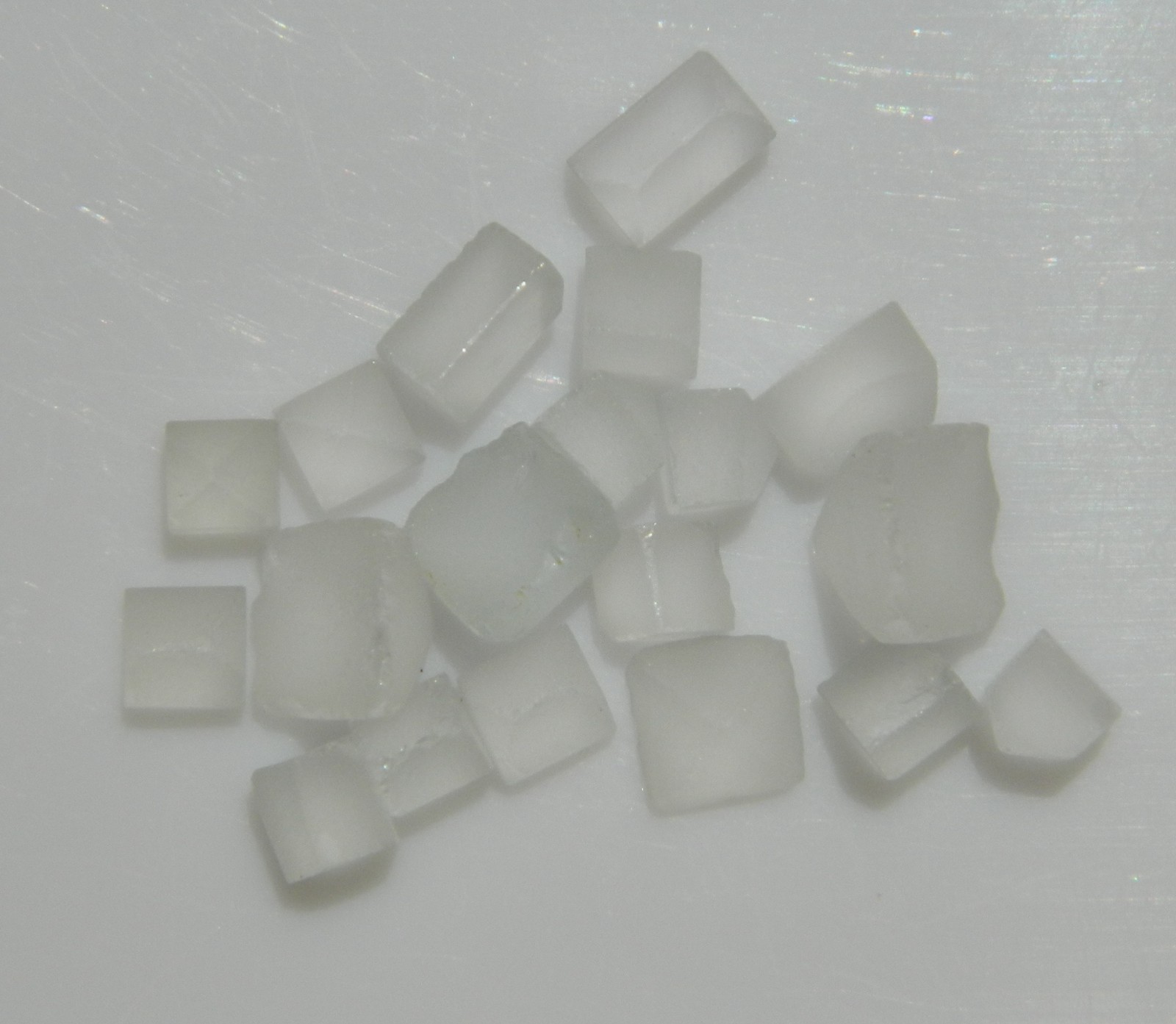 White Topaz IF Mix Cut Preforms For Faceting 12 Ct 19 pcs Clean Brazil MG T056