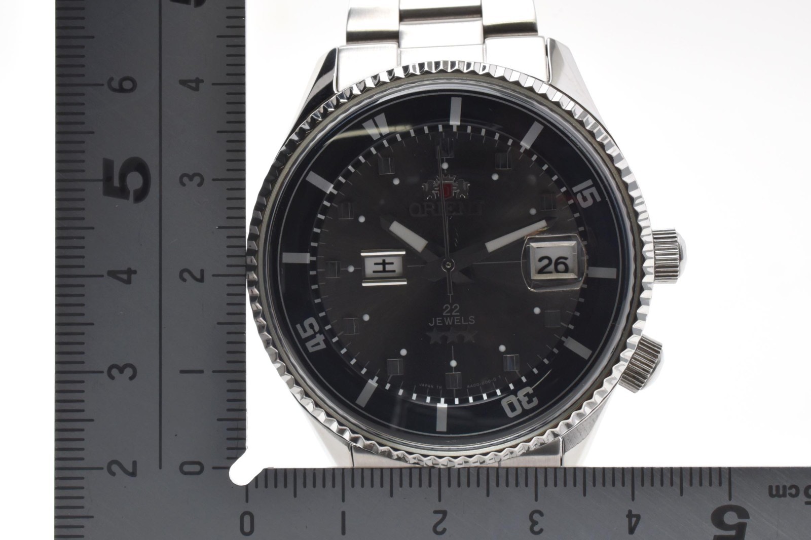 ORIENT King Master AA00‐C0‐B Gray Dial Day Date Automatic Men’s Watch JAPAN