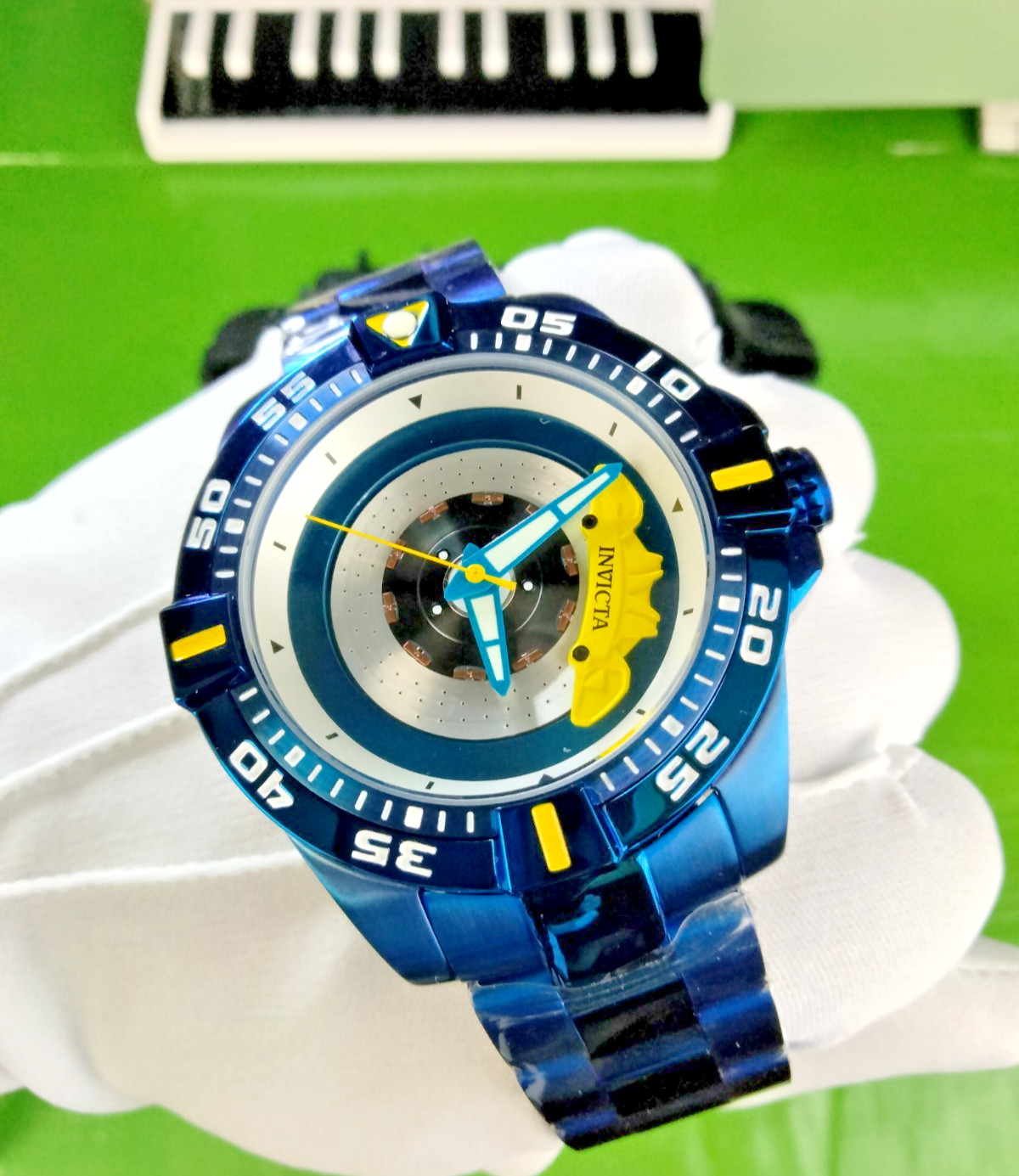 Invicta S1 Rally 37051 Automatic Men Watch 51 mm Blue Steel Zager Exclusive 100M