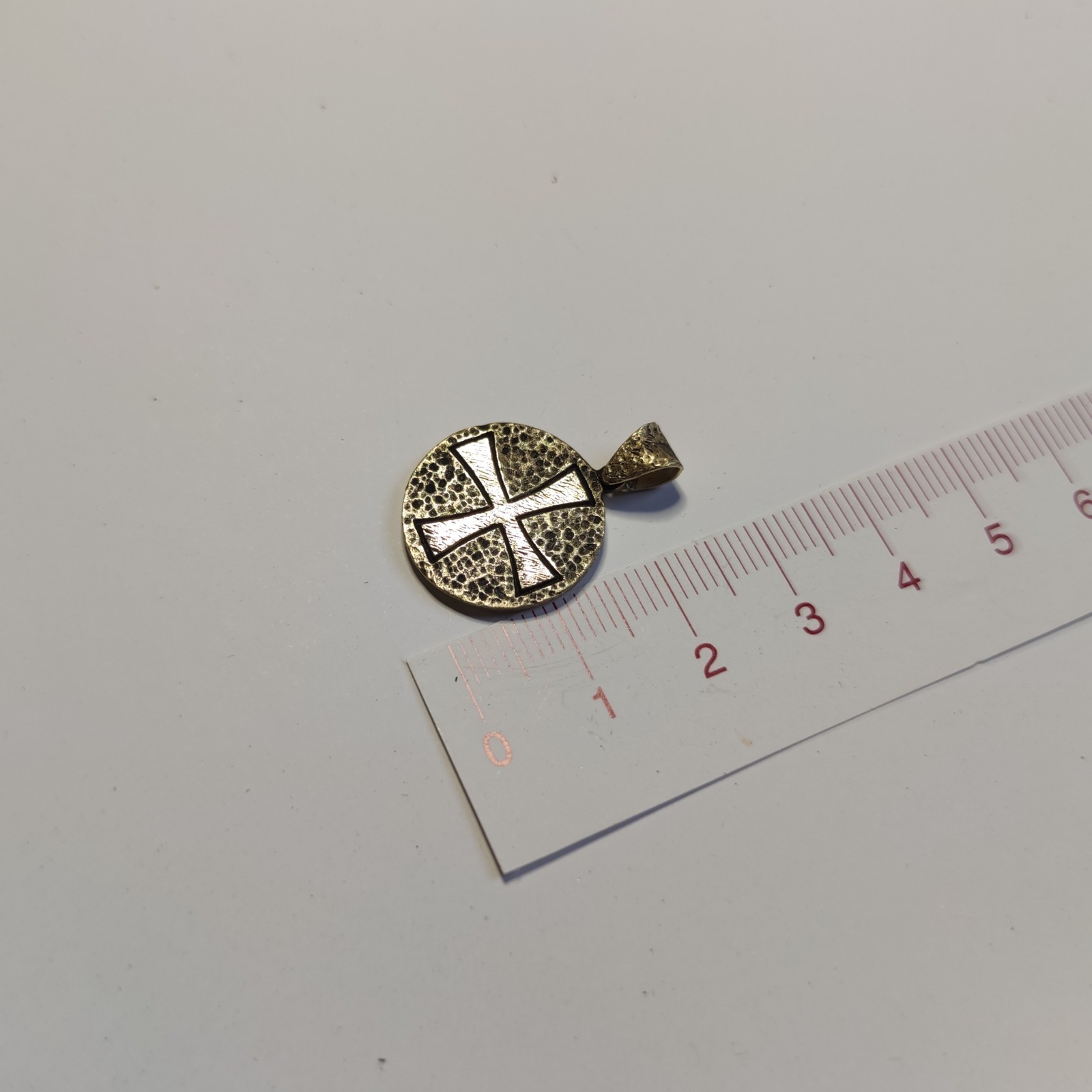 Gothic Cross Pendant Handmade Men Jewelry Birthday Gift