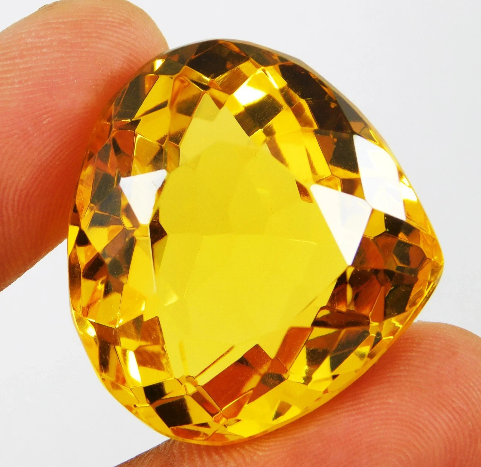 AAA Certified 73.65 Ct Shinny Natural Yellow Topaz Loose Pear Cut Gemstone