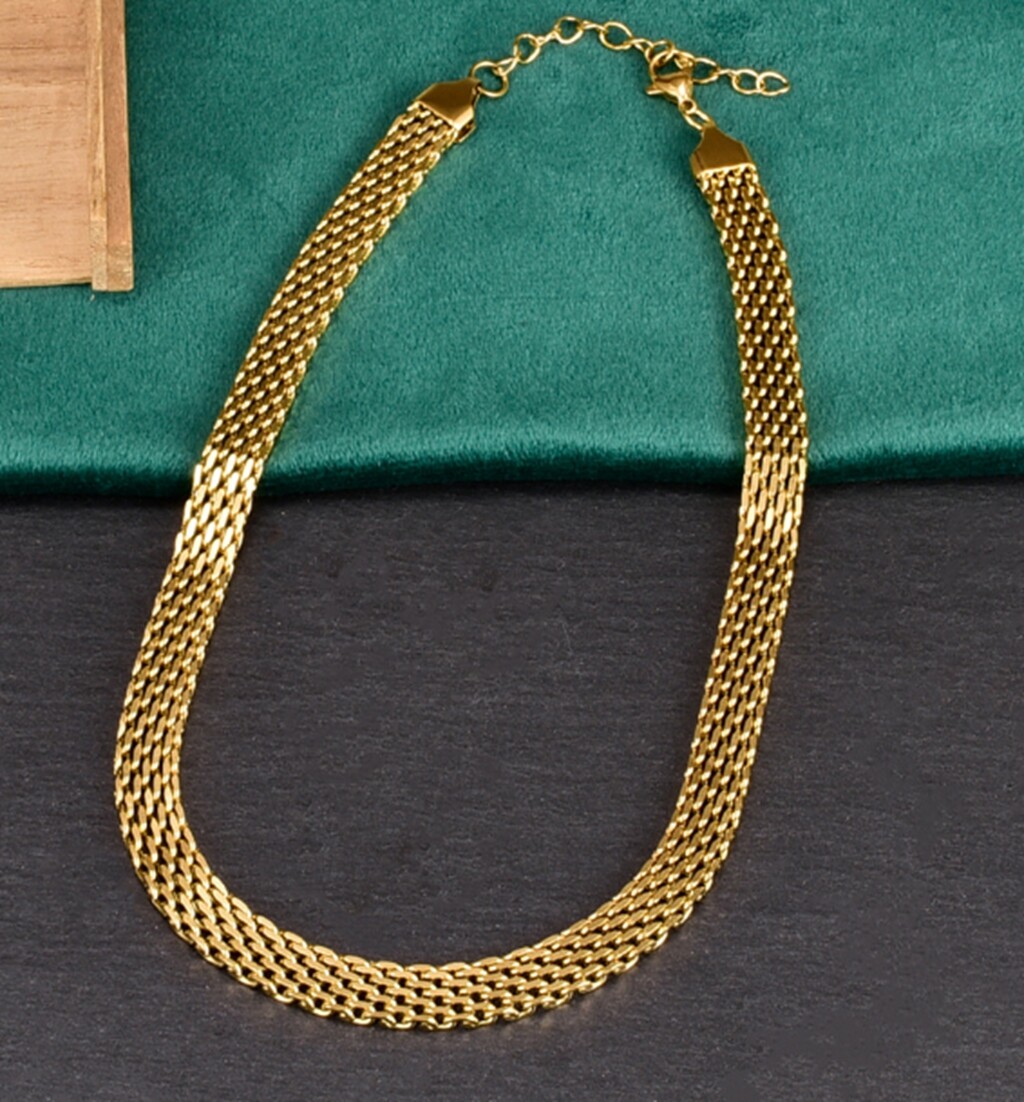 Women Girl Titanium Stainless Steel 9 mm Gold Mesh Rope Chain Bracelet 6.5-8.5″