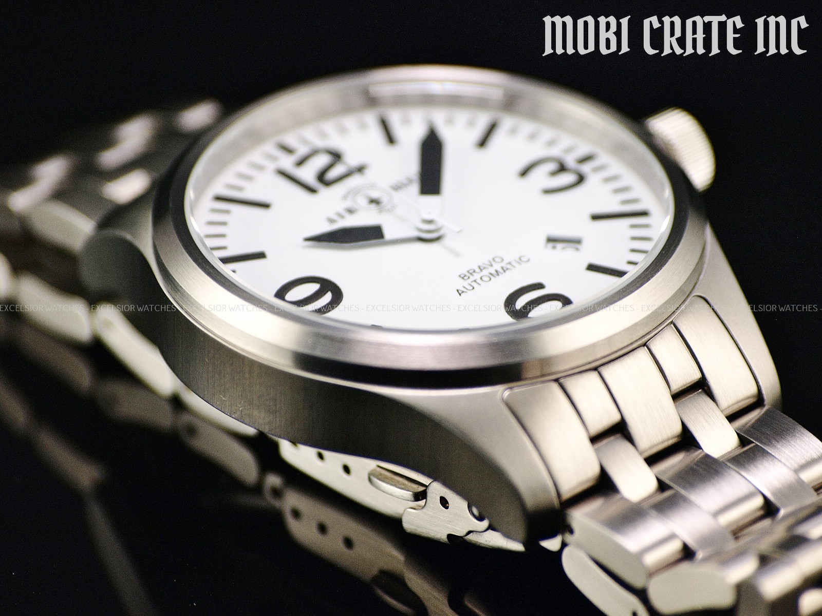Rare Air Blue By Deep Blue Men’s 44mm BRAVO Automatic Sapphire SS Watch