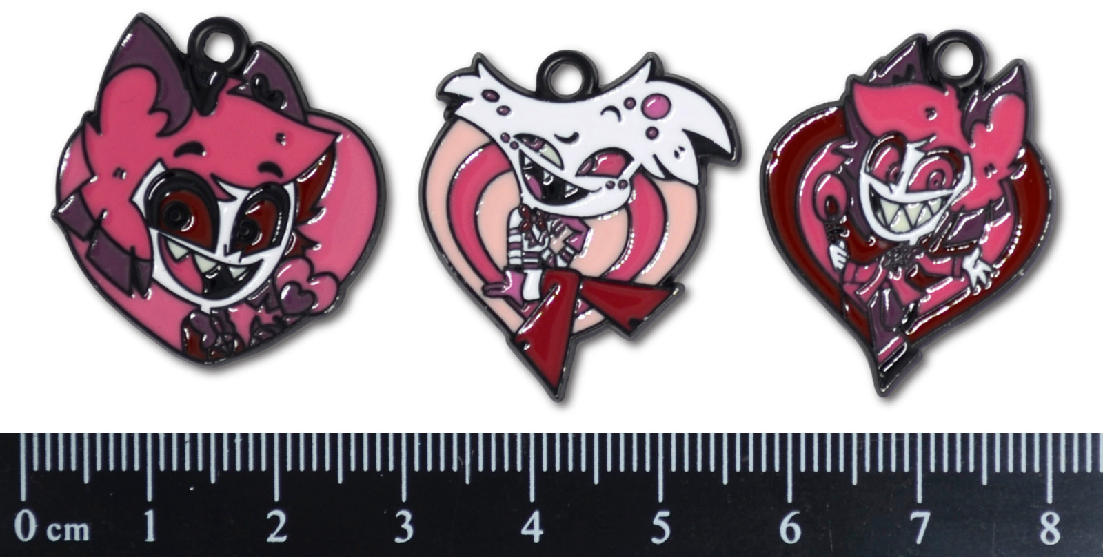 Hazbin Hotel 10pc Enamel Pendant Charm Set Charlie Alastor Angel Dust Niffty