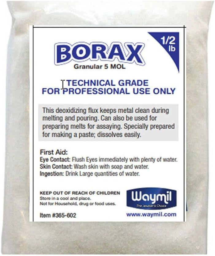1/2lb Borax Flux for Assaying & Jewelry Melting – Clean Casts Guaranteed