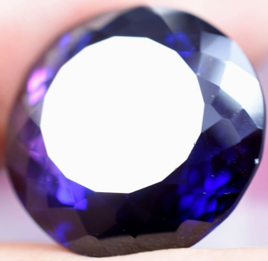 RARE Natural Purple-Blue Tanzanite 27.50 CT IF Certified Flawless Loose Gemstone