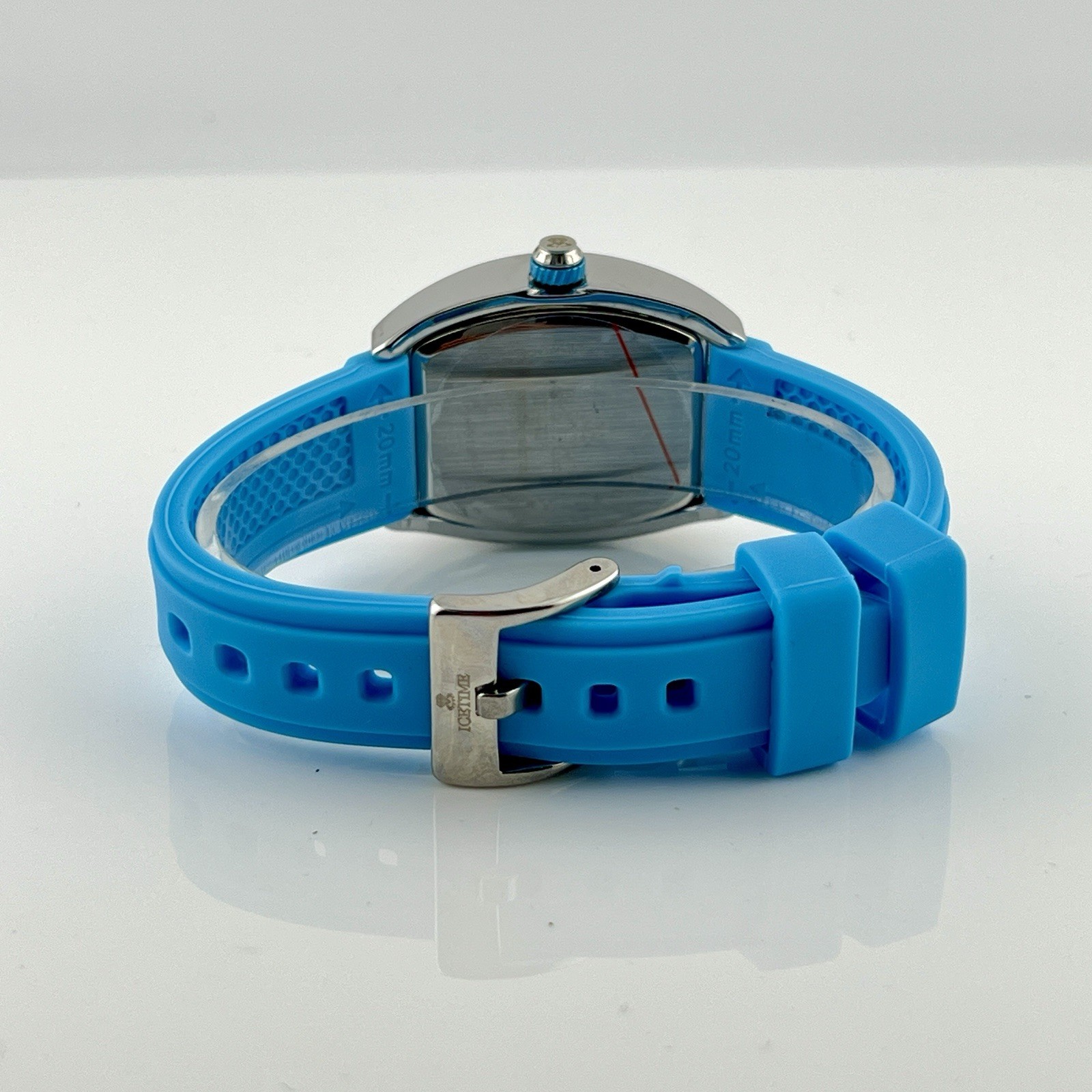 IceTime 33mm Blue Dial Steel Ladies Watch 0.10ct Diamonds IT25