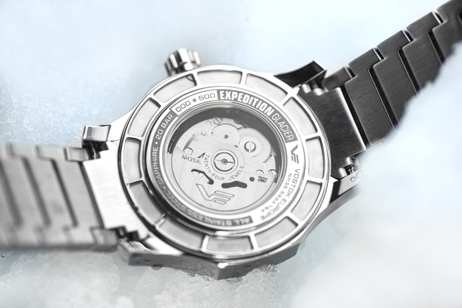 Vostok-Europe Expedition Glacier NH35-592A784 Automatic Sapphire LE 500