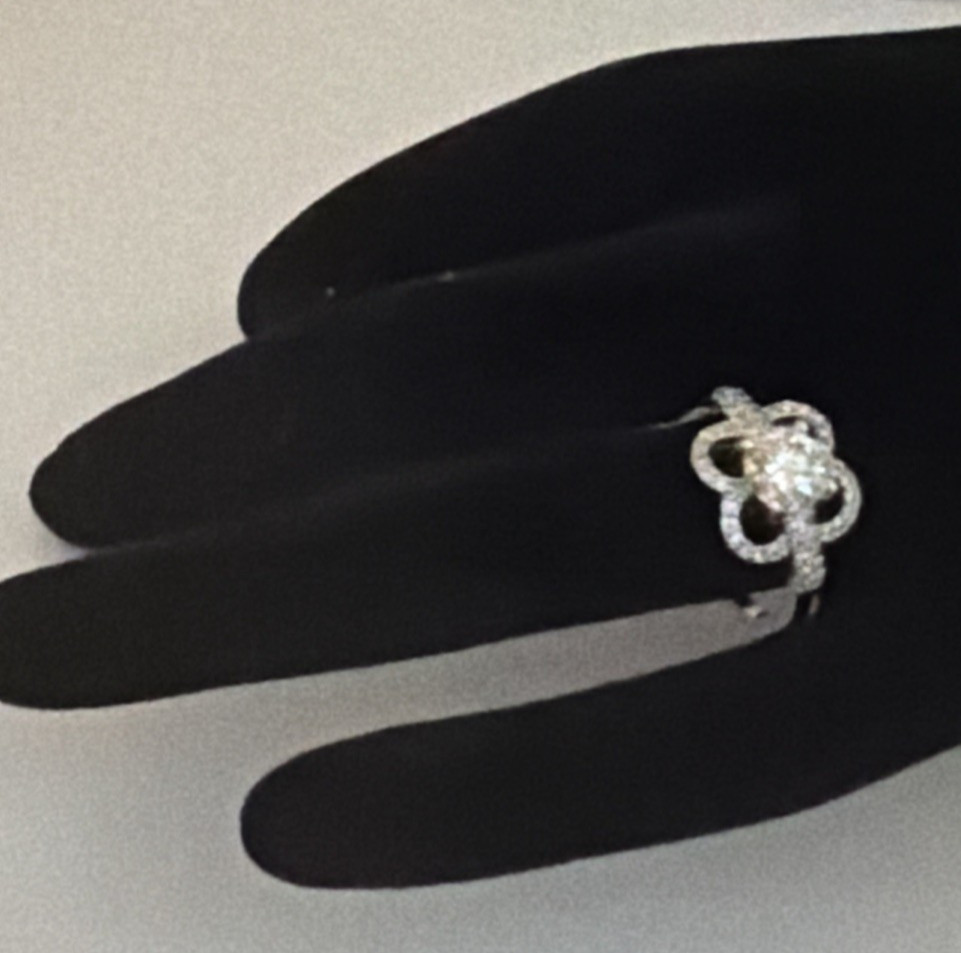 1CT Mauboussin Chance of Love Moissanite Ring Size 6 #N153 SS925 New N Gift Bag