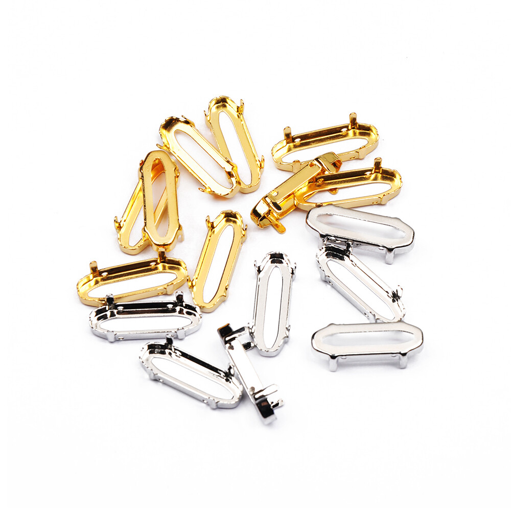 All Shape Empty Claw Setting Thicken Copper Sew on Rhinestones Base Set Sewing