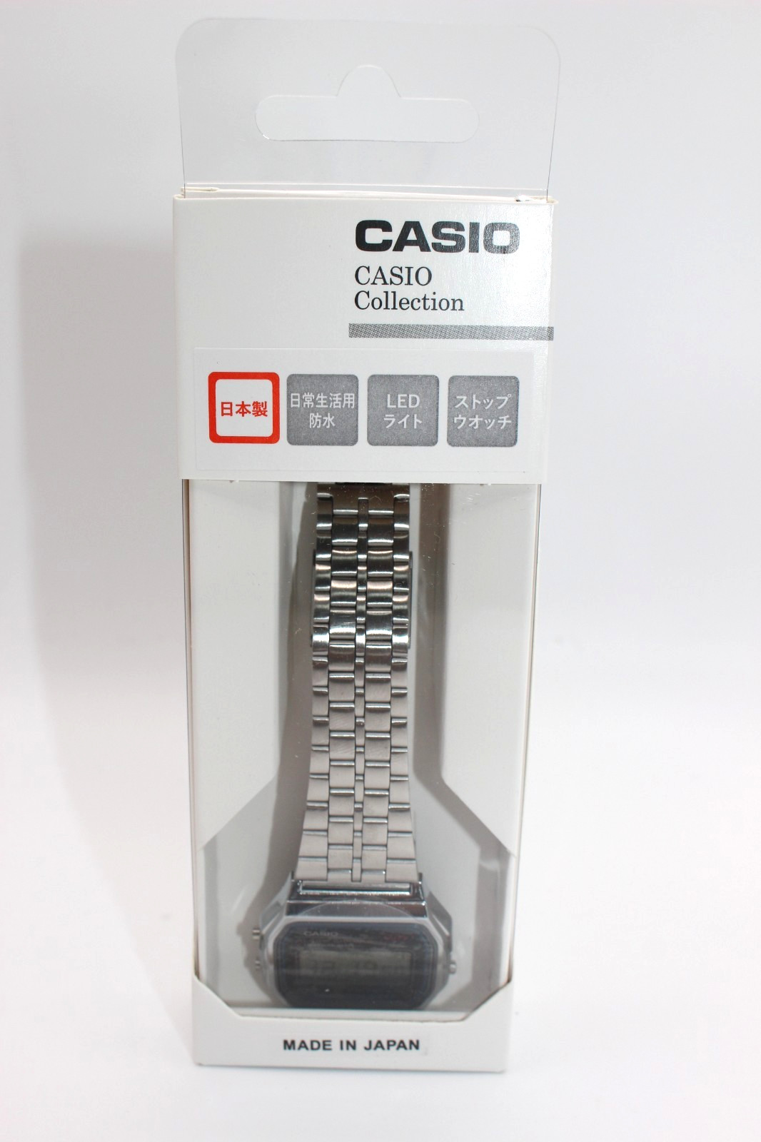 CASIO Collection A159WA-N1JH Men’s Digital Watch Resin Black Dial MADE IN JAPAN