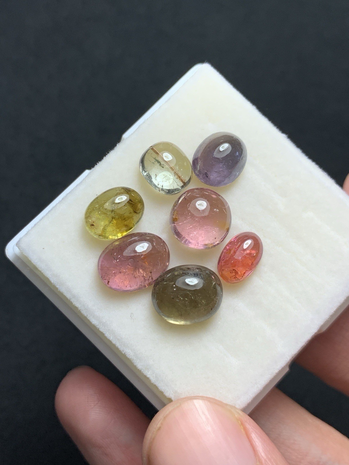No Heat 25.20 Ct Tourmaline cabs from Africa12x9mm to 9x6mm Oval cut