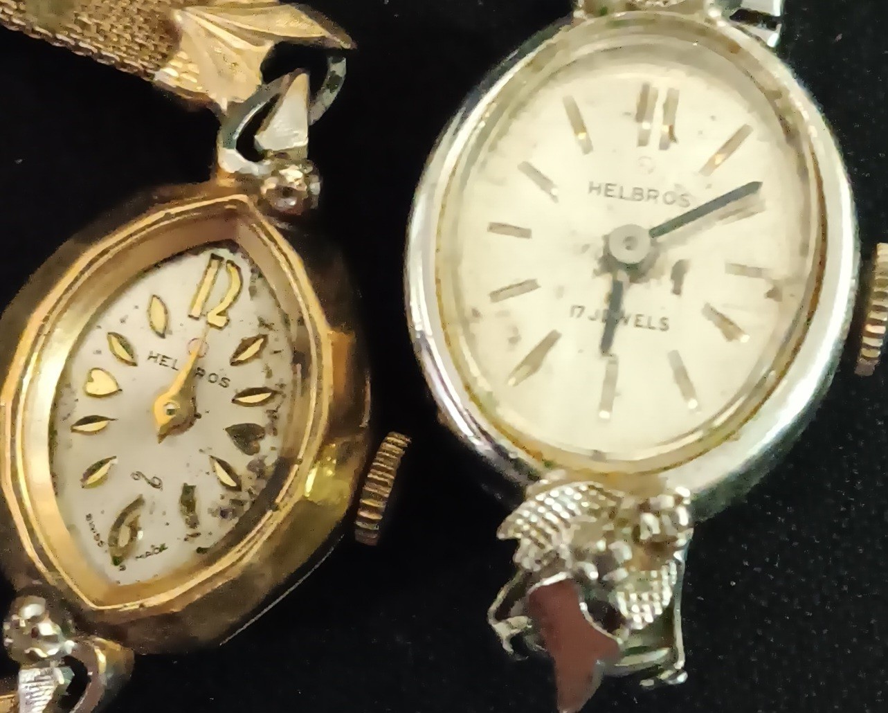 H watch lot 10 watches Hamlin Homer Helbros gold silver tone parts or repair