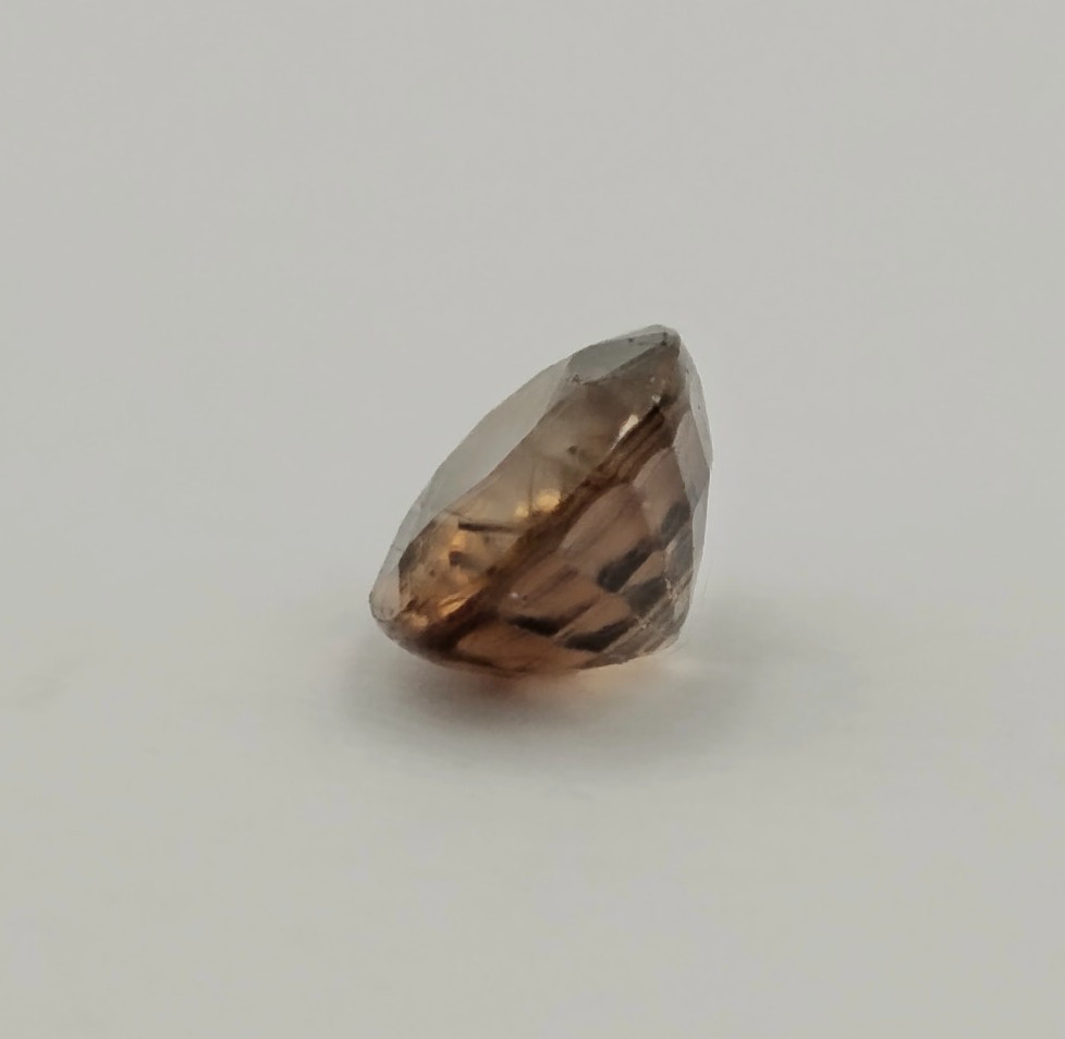 Natural Brown Zircon 2.26 ct Oval 8.3×6.2 mm Cambodia Faceted Loose Gem