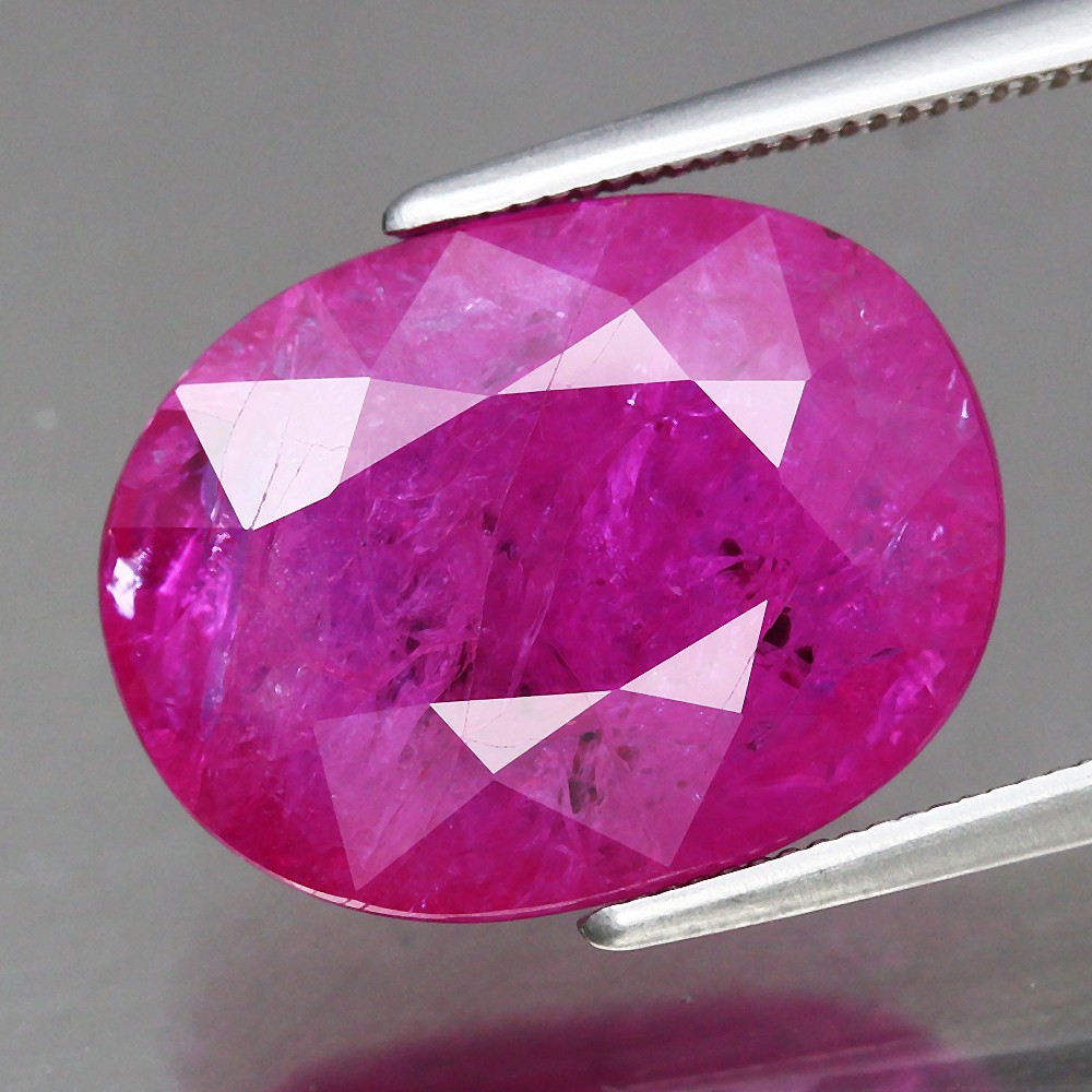 9.44ct Oval 14.6×11.2mm Natural UNHEATED Pinkish Red Ruby – Mozambique, Africa💎