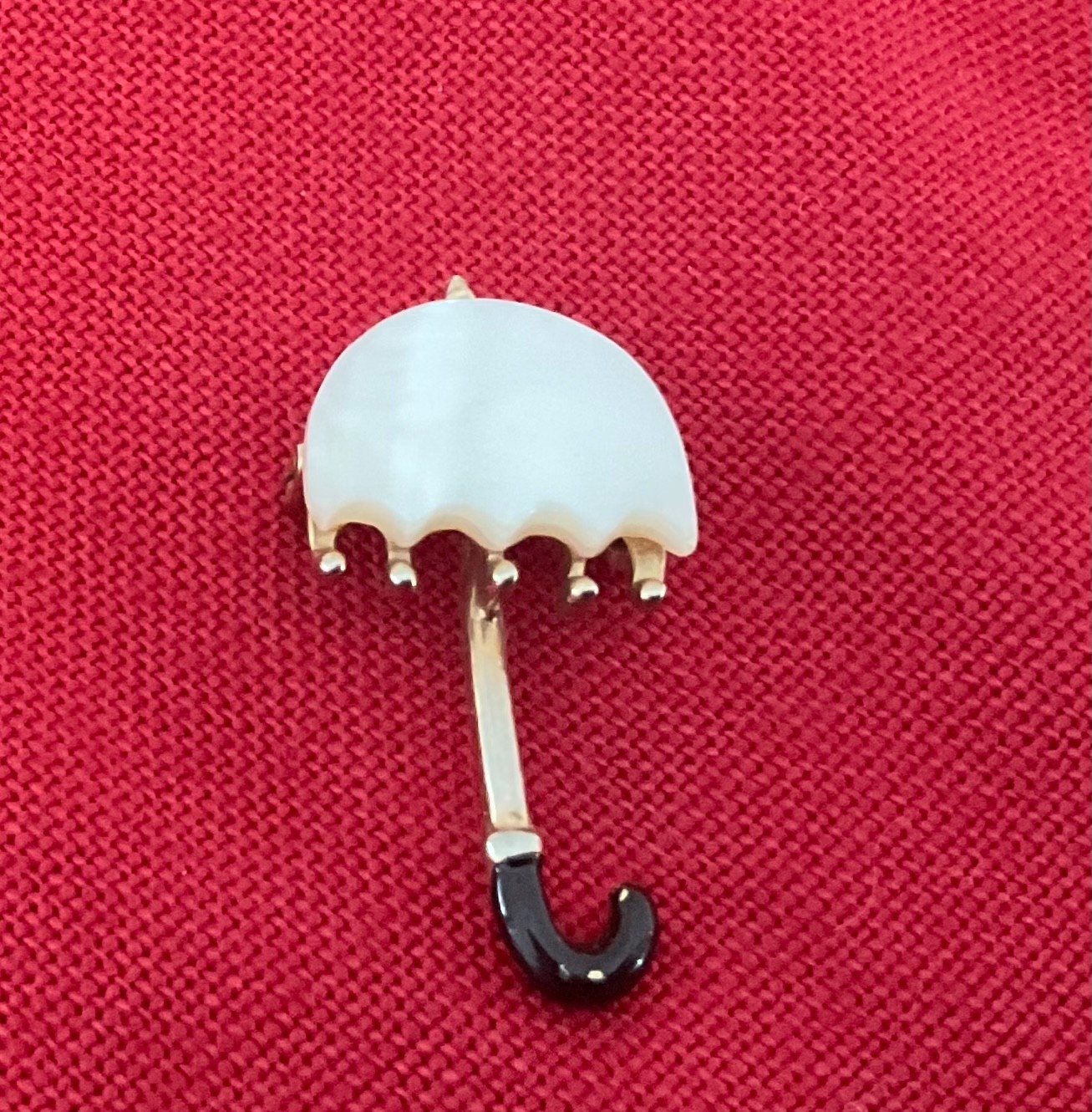 Umbrella brooch /PINS Victorian style Parasols Rinestones Lot of 4