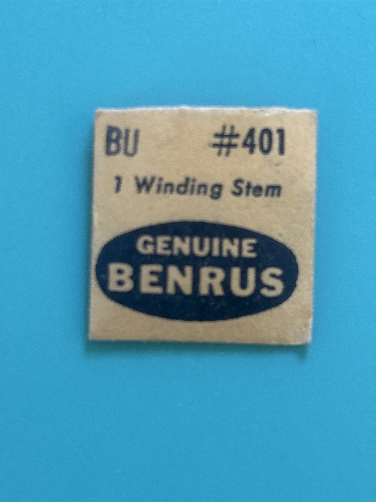 Benrus Parts – Balance Staff, Hour Wheel, Setting Lever Springs, Winding Stems