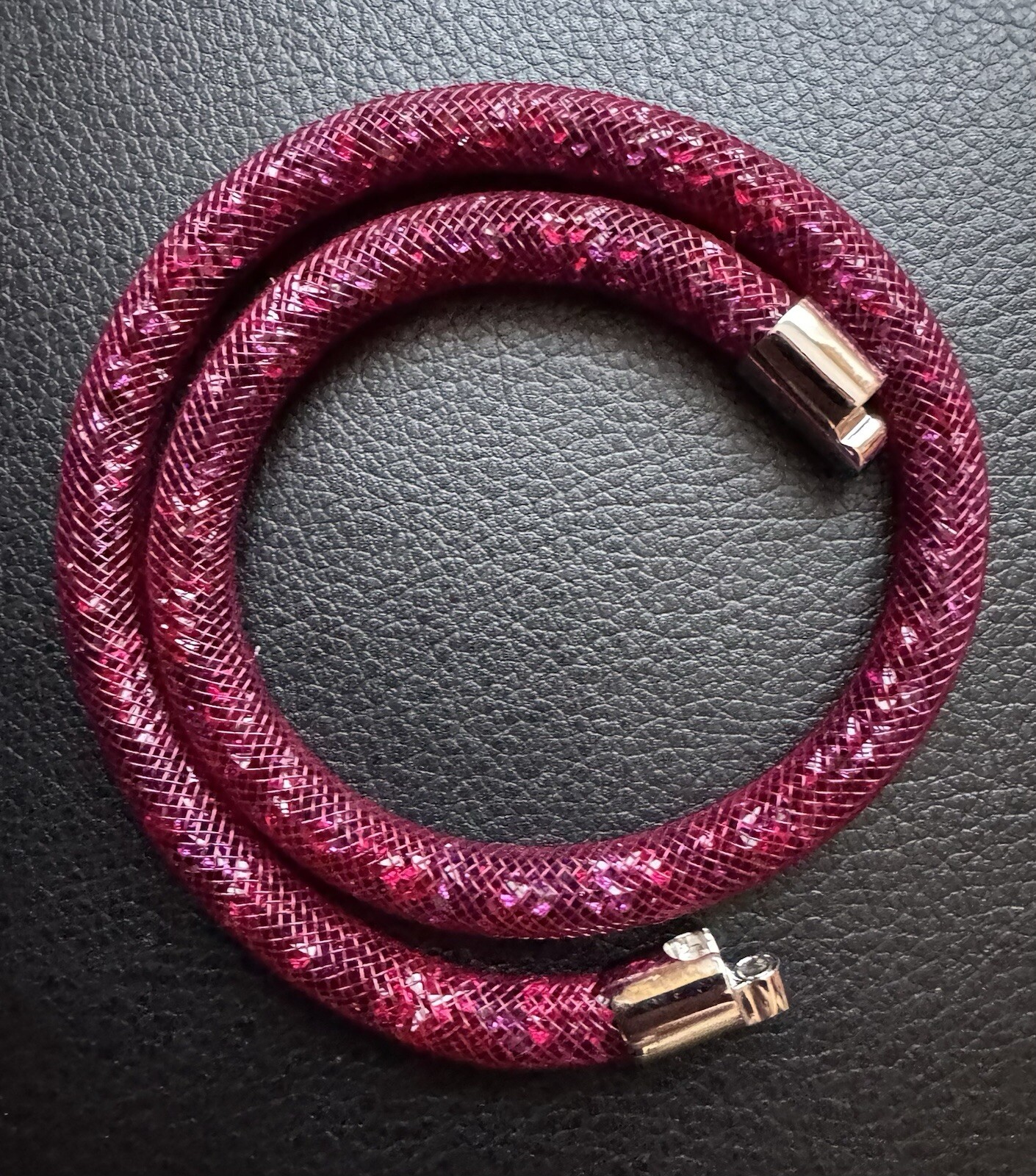 Genuine Swarovski Stardust Necklace/double Wrap Bracelet 38cm