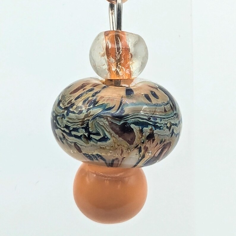 Orange Cream Floral Dangle Earrings – Casual Elegance For Everyday Wear, Women