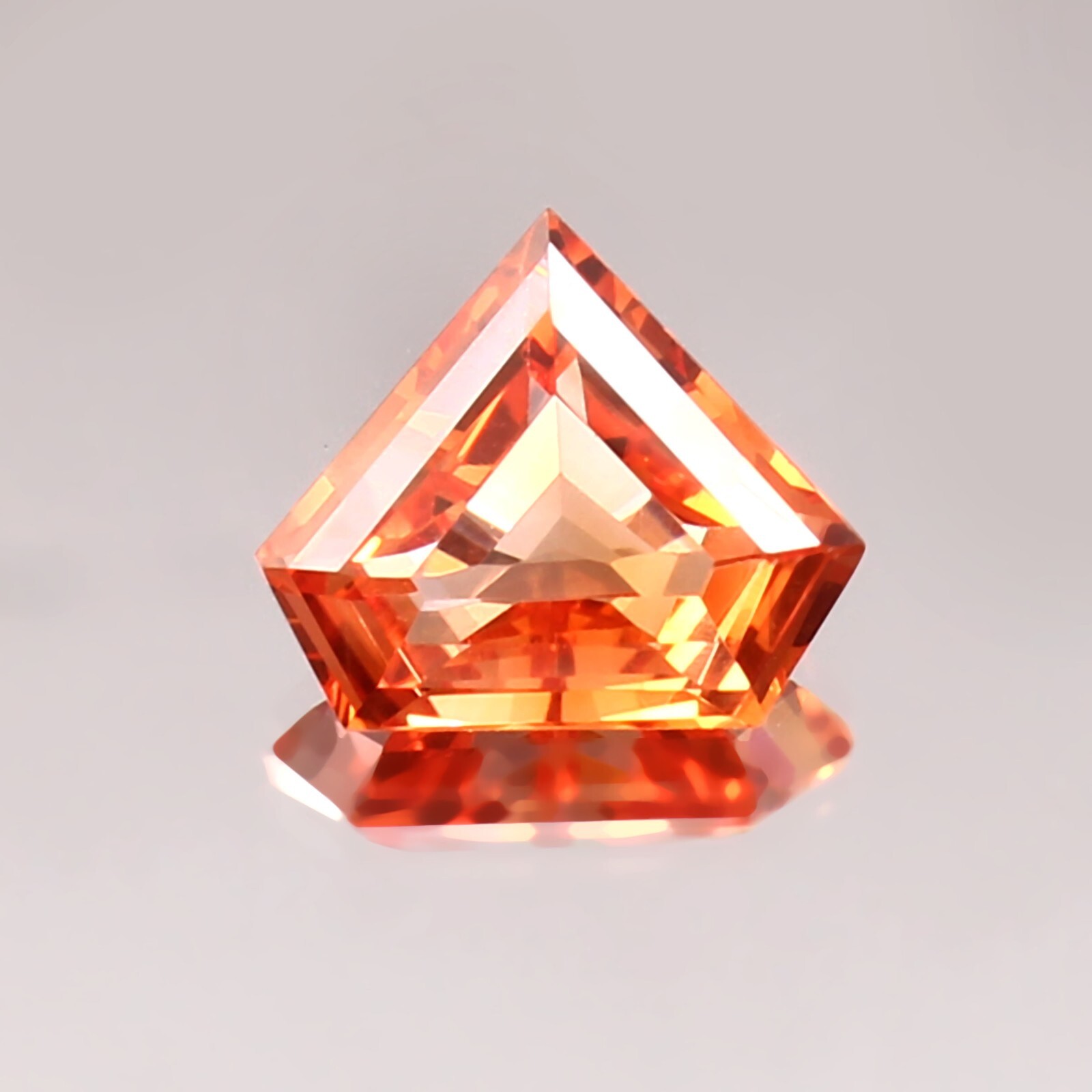 AAA Natural Ceylon Padparadscha Sapphire Loose Pentagon Gemstone Cut 4.60 Ct