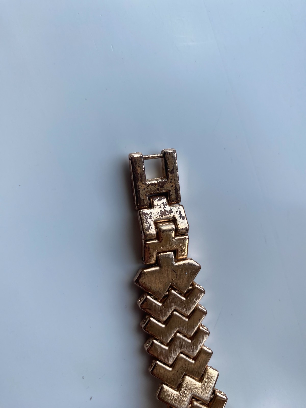 rose gold diamante watch with blue dial