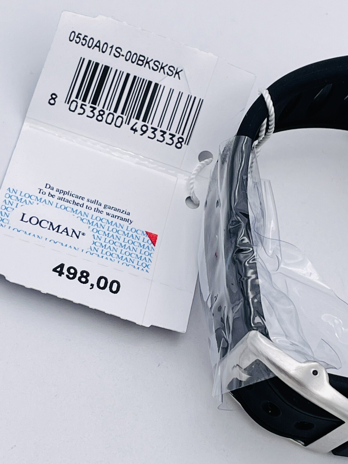Locman Tremila Crono 550KBK/498 Titanium/Rubber Very Discounted Watch New