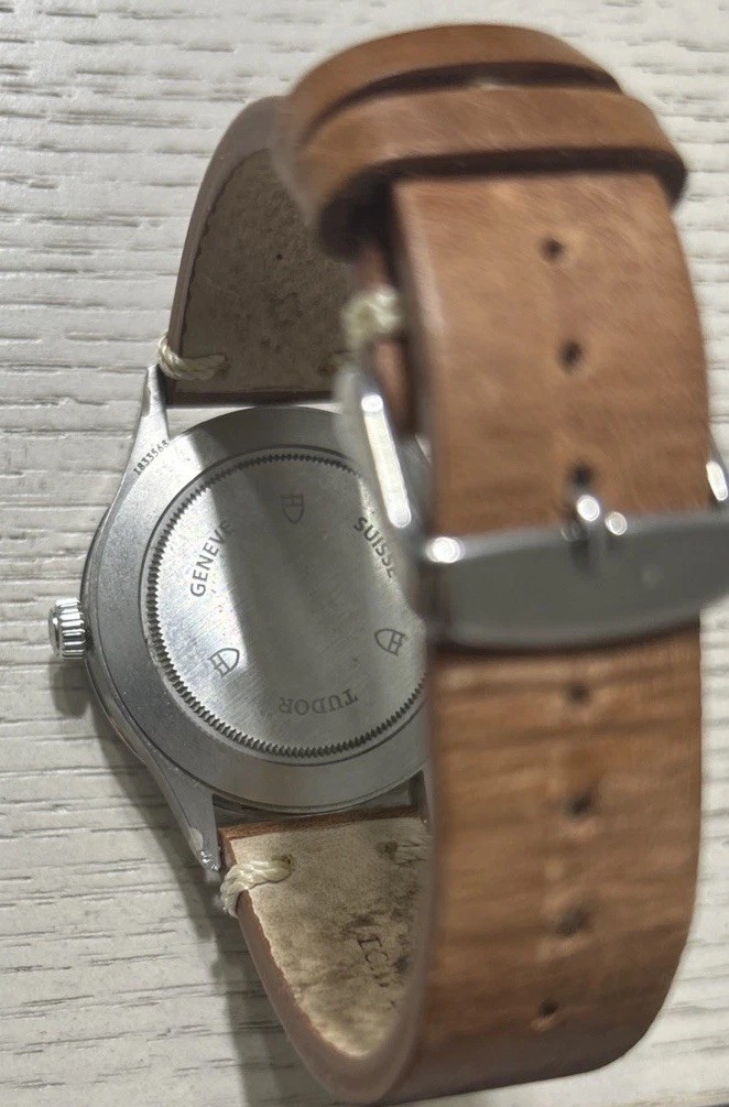 TUDOR Glamour Date Dark Blue Dial W/ Leather Strap