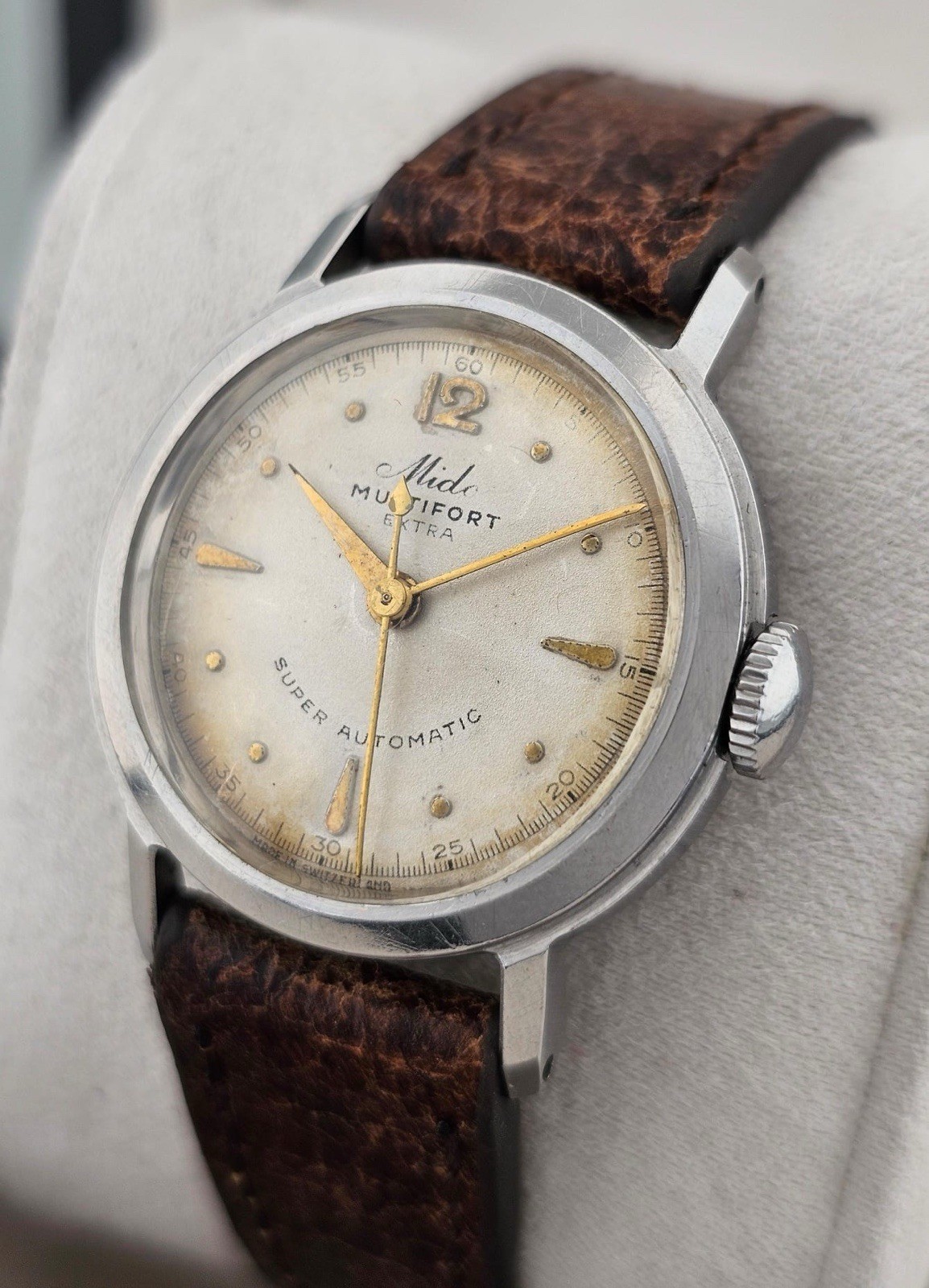 Vintage Mido Multifort Extra “Super Automatic” Bumper Watch Cal. 817 Steel 30mm