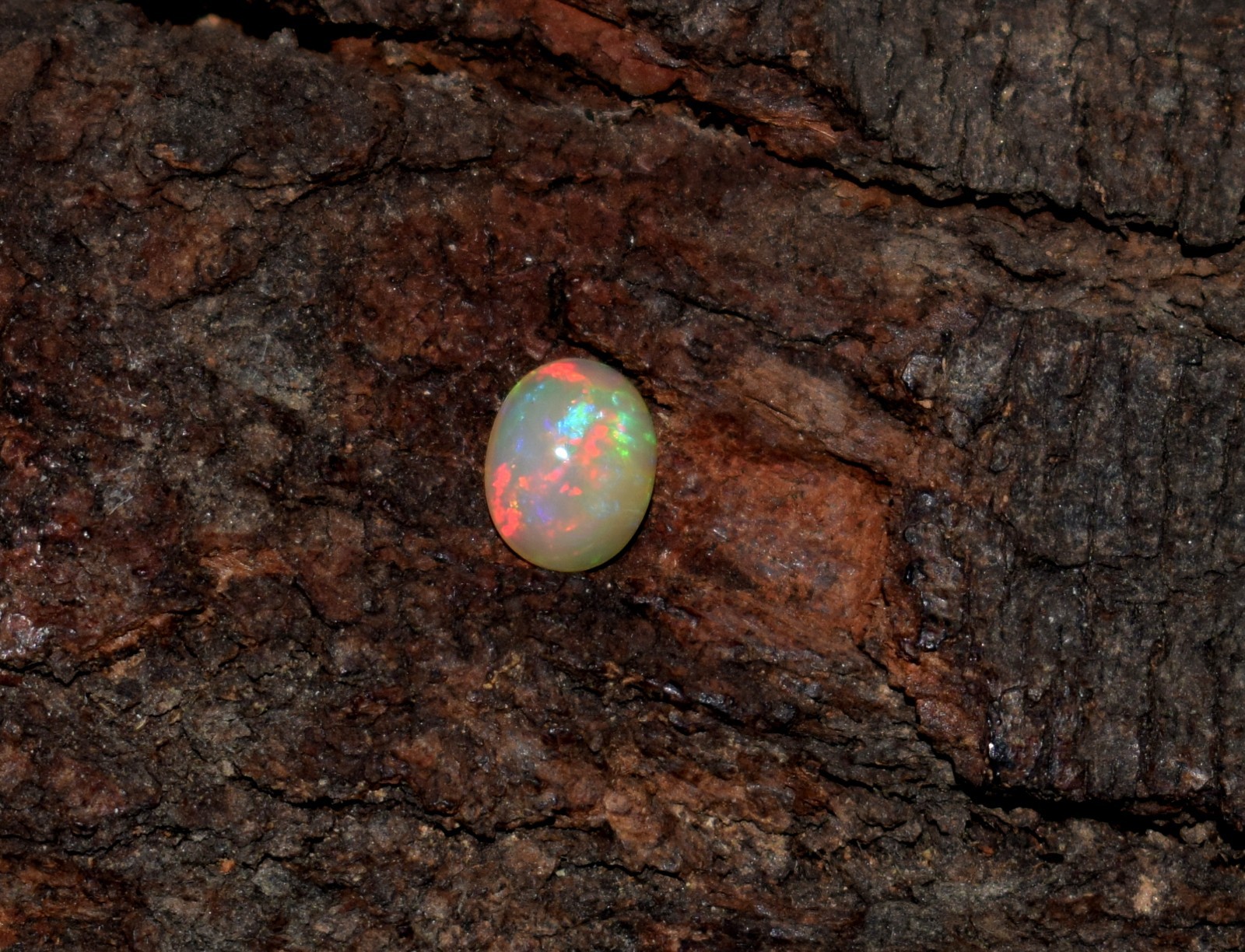 Natural Ethiopian Wello Fire Opal Cabochon Loose Gemstone 6X8mm
