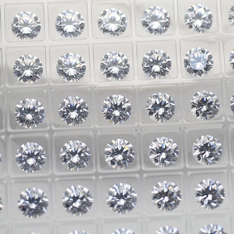 Wholesale Price Round 0.8-1.9mm Moissanite Loose Stone D color VVS1 for Jewelry