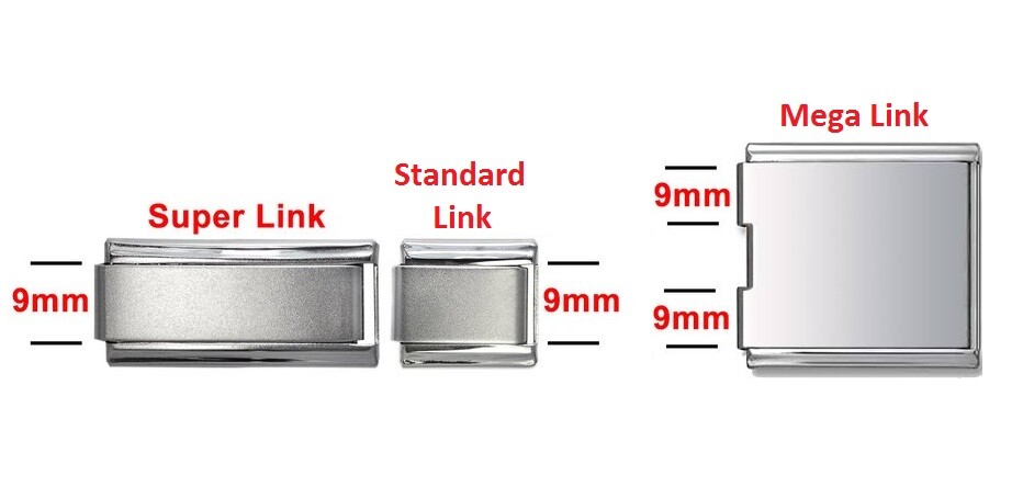 High Blood Pressure Medical Alert 18mm Mega Link For 9mm Italian Charm Bracelet