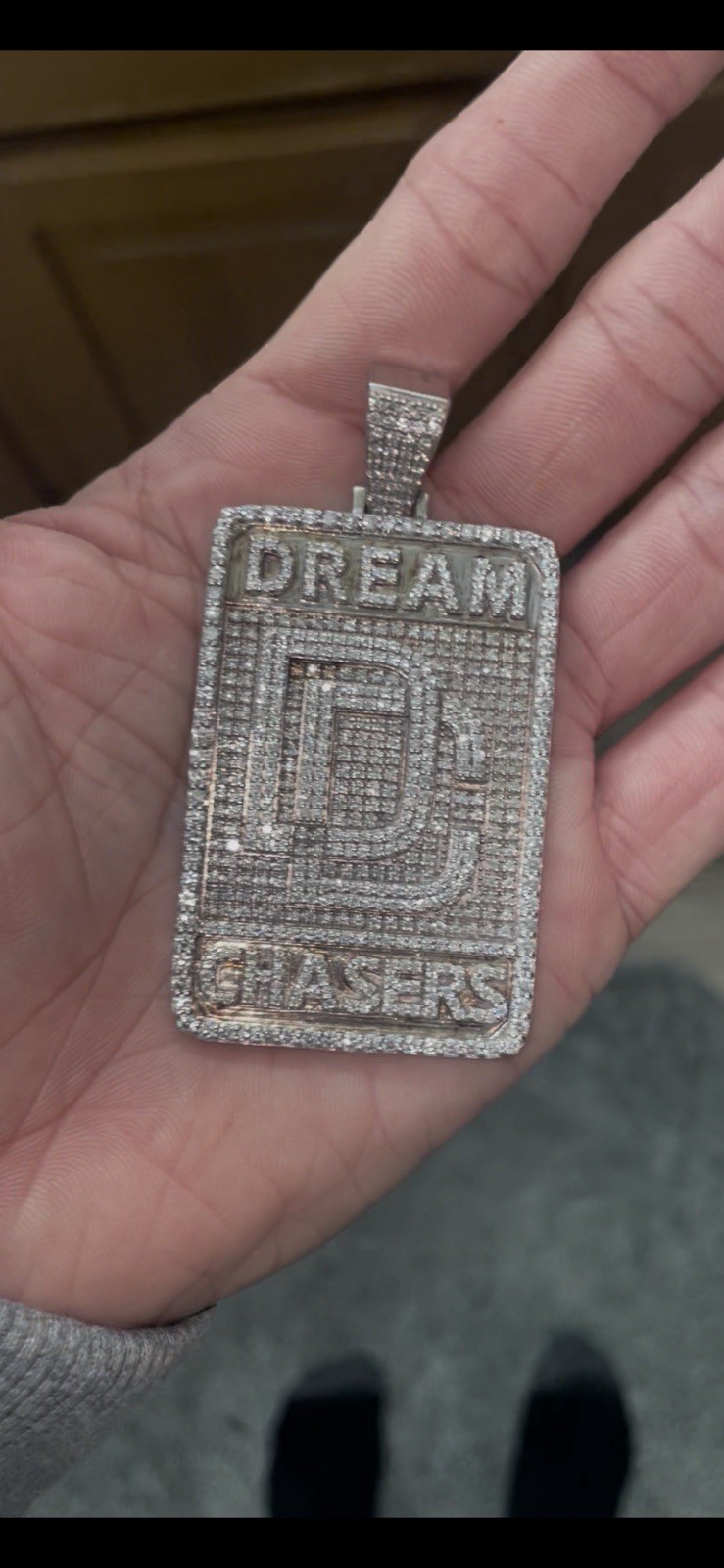 Iced Out Dreamchasers Moissanite Diamond Pendant