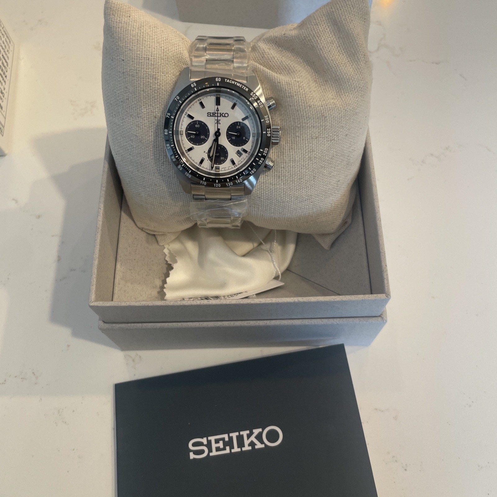 Seiko SSC961 Prospex White Panda Speedtimer Chronograph Men’s Watch