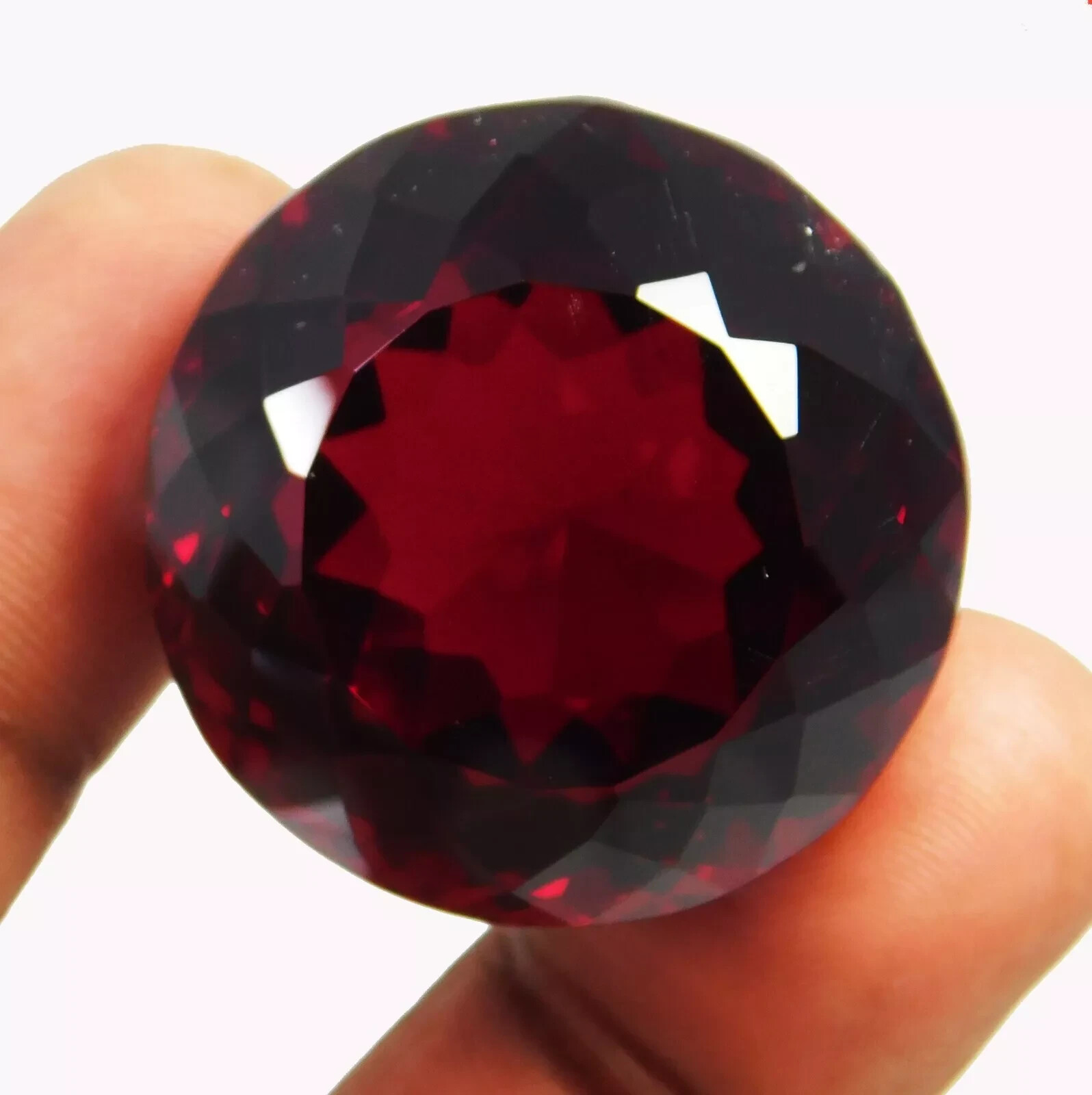 Round Cut Rare Almandine Red Garnet 150+ Ct Natural EGL Certified Loose Gemstone