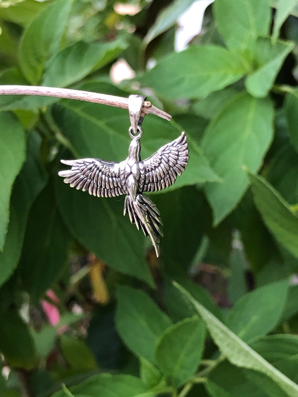 925 Sterling Silver Phoenix Pendant for necklace Womens 25mm(0.98″)/33mm(1.3″)