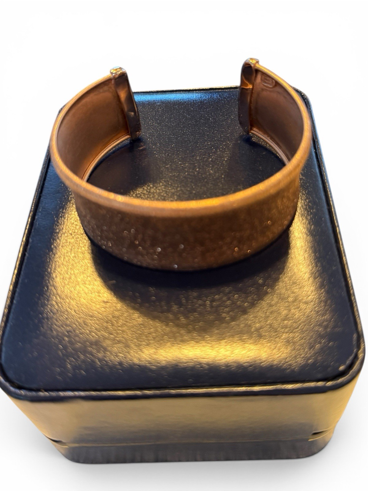 Royal Chain, Inc stamped 925 Italy Copper Colored Cuff Bracelet