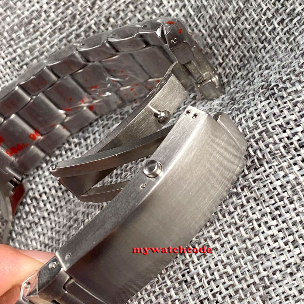 41mm Bliger Black Dial Sapphire Glass NH35A automatic mens watch Steel Bracelet