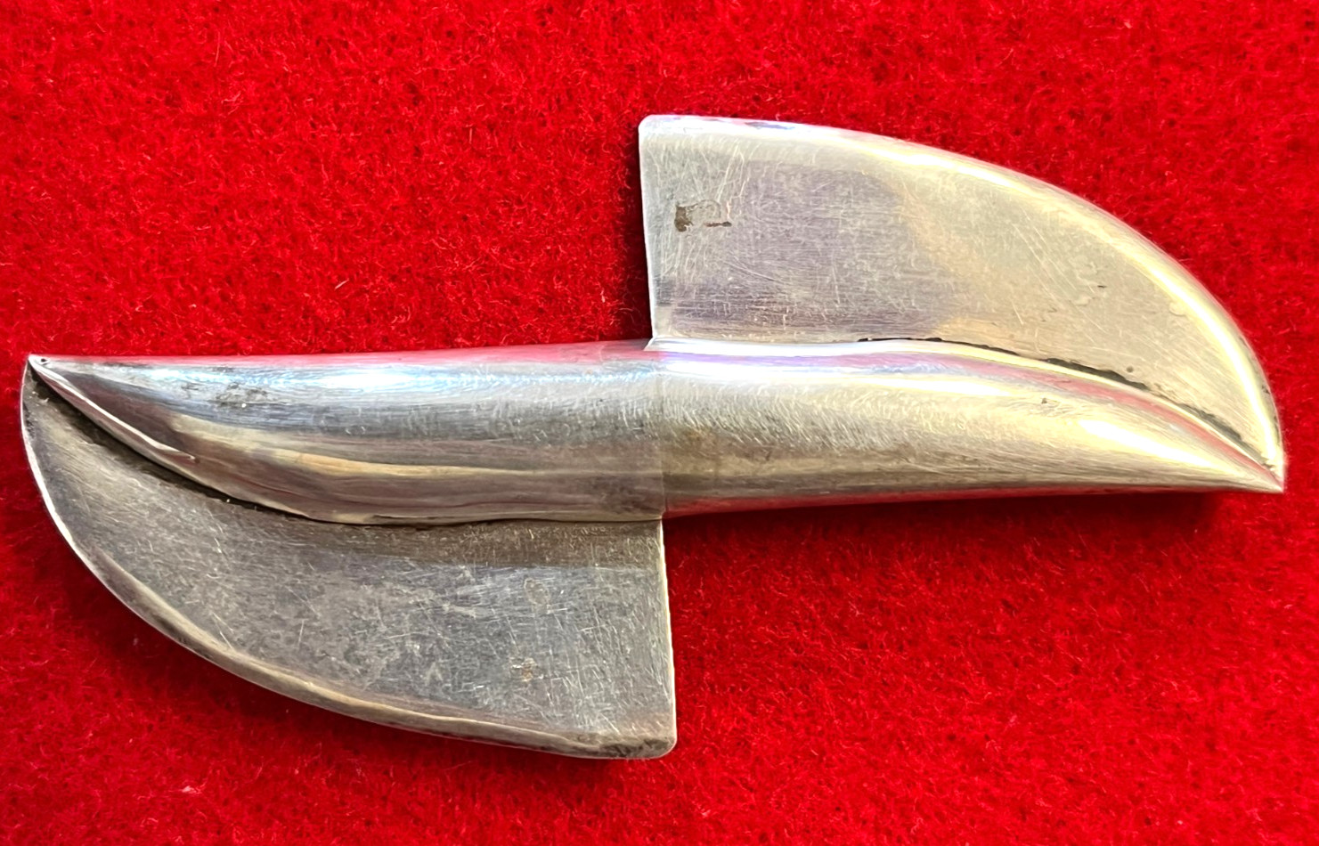 Vintage American Sterling Silver Aerodynamic Art Deco Pin or Brooch, 1940-1970s