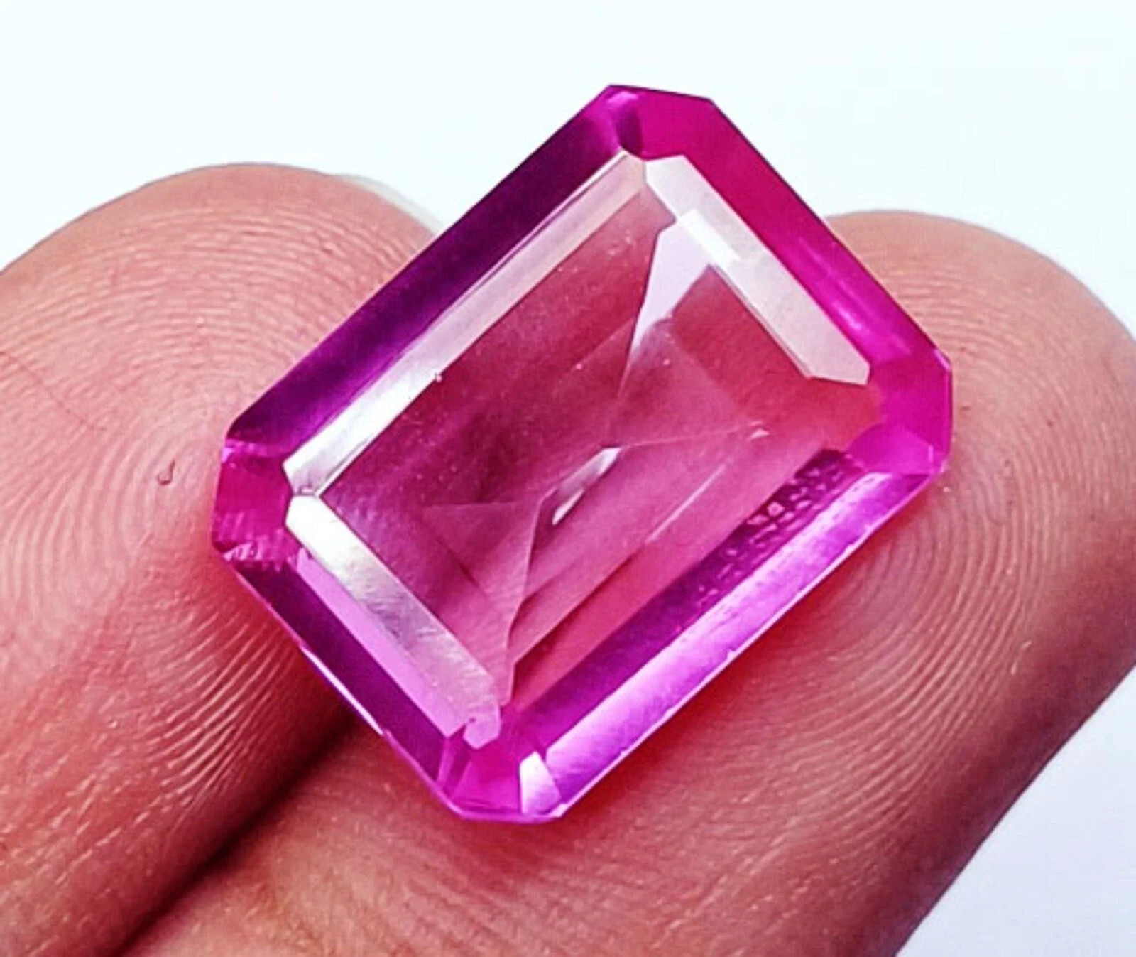 Loose Gemstone Natural Spinel Emerald Cut 11.40 Ct Certified With Free Gift